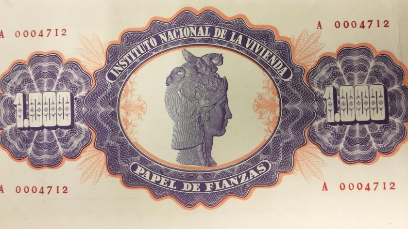 Papel de Fianzas del Estado de 1000 pesetas emitidos en 1940