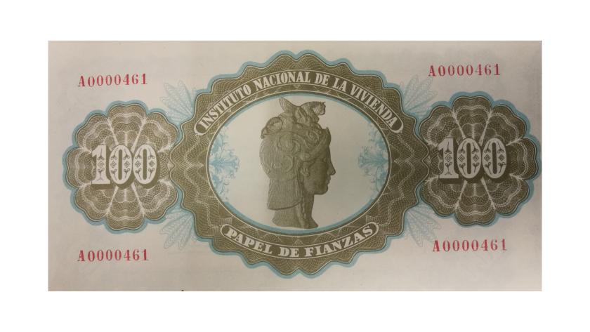 Papel de Fianzas del Estado de 100 pesetas emitidos en 1940
