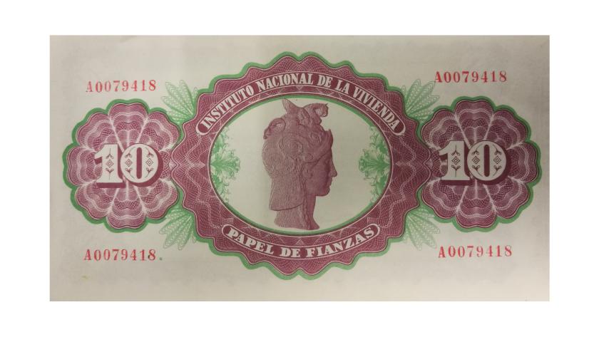 Papel de Fianzas del Estado de 10 pesetas emitidos en 1940