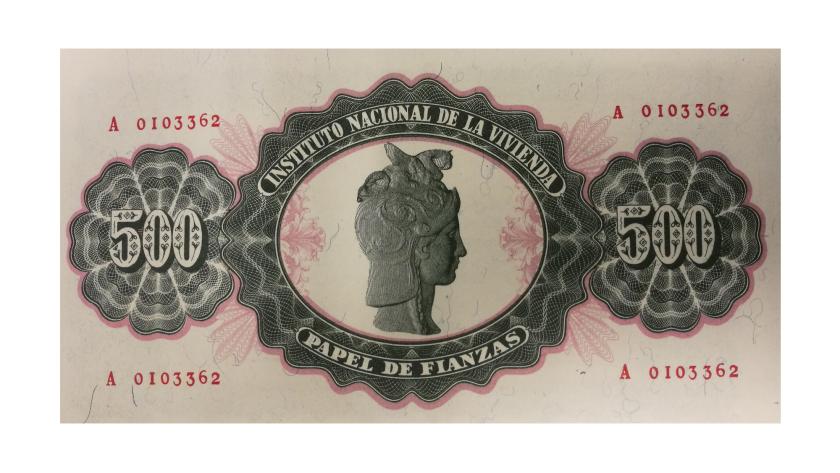 Papel de Fianzas del Estado de 500 pesetas emitidos en 1940