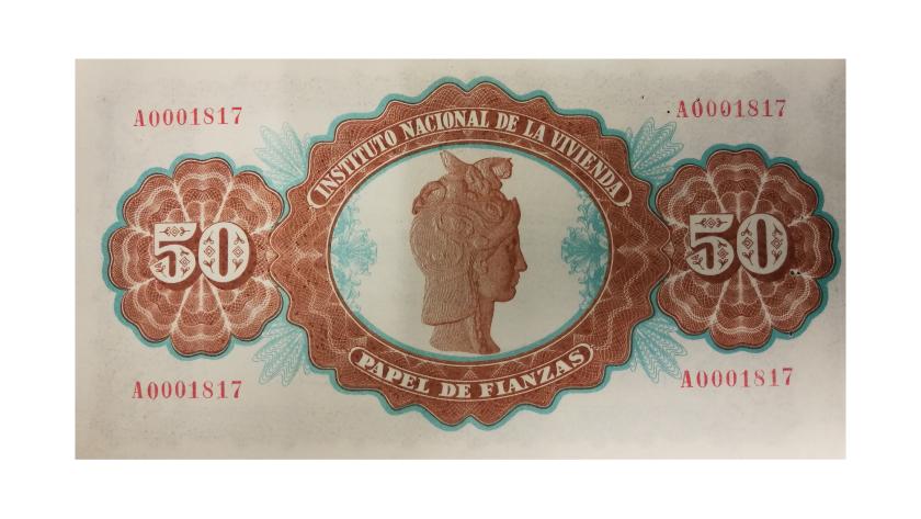 Papel de Fianzas del Estado de 50 pesetas emitidos en 1940