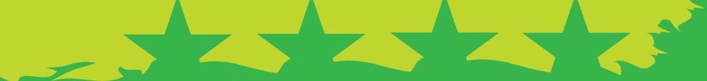 Baner estrellas verde